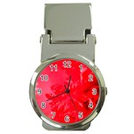 The Red Flower 5  Money Clip Watch