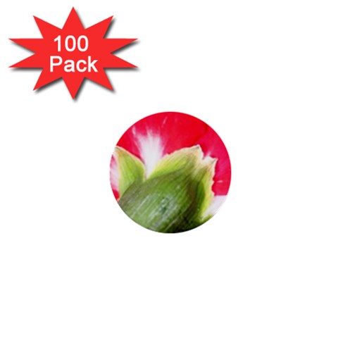 The Red Flower 2  1  Mini Button (100 pack)  from UrbanLoad.com Front