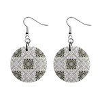 black and white square bkgd 1  Button Earrings