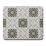 black and white square bkgd Large Mousepad