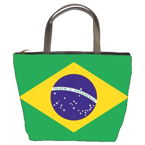BRAZILIAN FLAG BRAZIL Gifts Boys Girl Bucket Bag from UrbanLoad.com Front