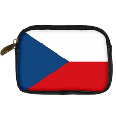 CZECH REPUBLIC FLAG Eastern Europe Digital Camera Leather Case from UrbanLoad.com Front