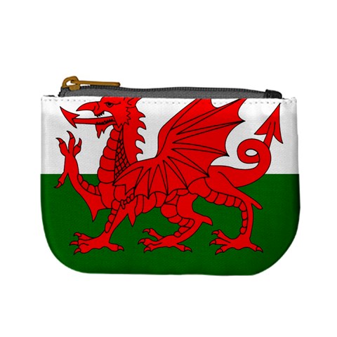 WELSH FLAG Wales United Kingdom UK England Mini Coin Purse from UrbanLoad.com Front