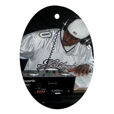 Hip Hop Gospel Connection Logo Ornament (Oval) from UrbanLoad.com Front