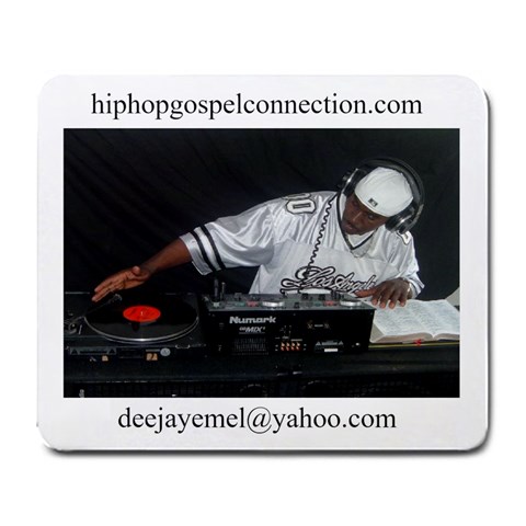 Hip Hop Gospel Connection Logo Large Mousepad from UrbanLoad.com Front