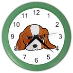 Sad puppy Color Wall Clock