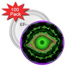 GREEN EYE PASSION 2.25  Button (100 pack)