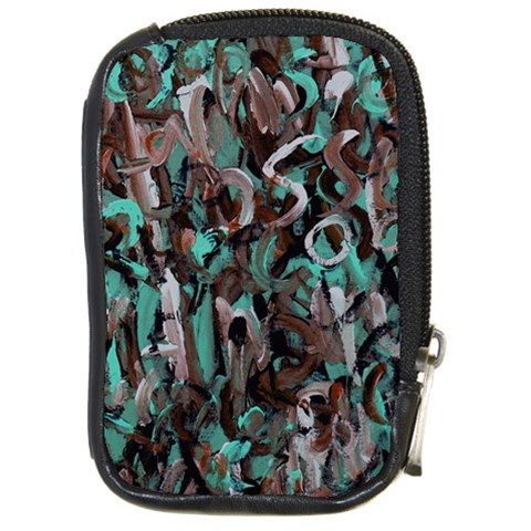 Turquoise & Tuscany Compact Camera Leather Case from UrbanLoad.com Front