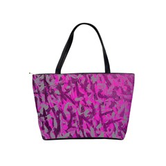 Pink & Grey Classic Shoulder Handbag from UrbanLoad.com Back