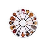 guitars custom Rubber Coaster (Round)