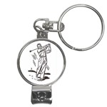 Golf Swing Nail Clippers Key Chain
