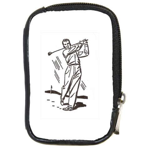 Golf Swing Compact Camera Leather Case from UrbanLoad.com Front