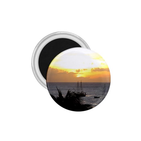Aruban Sunset 1.75  Magnet from UrbanLoad.com Front