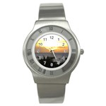 Aruban Sunset Stainless Steel Watch