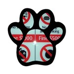 Subway_sign Magnet (Paw Print)