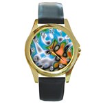 Color_Magma-559871 Round Gold Metal Watch