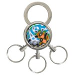 Color_Magma-559871 3-Ring Key Chain