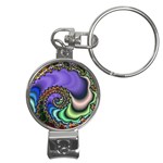 Colorfull_Fractal-215042 Nail Clippers Key Chain