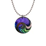 Colorfull_Fractal-215042 1  Button Necklace