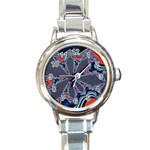 fractal_supiart_wallpaper-816331 Round Italian Charm Watch
