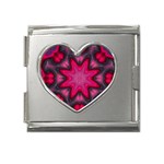 X_Red_Party_Style-777633 Mega Link Heart Italian Charm (18mm)