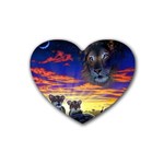 2-77-Animals-Wildlife-1024-010 Heart Coaster (4 pack)