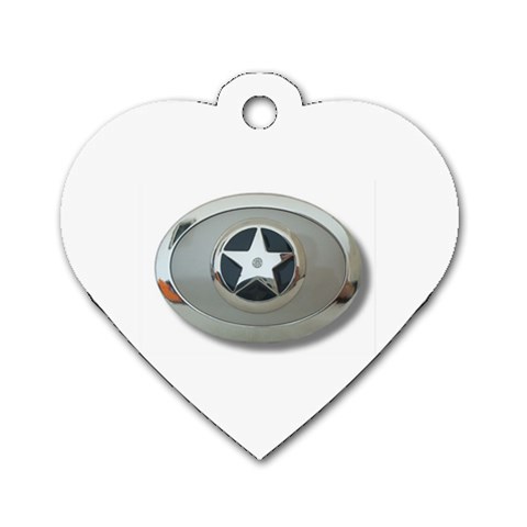 BuckleA270 Dog Tag Heart (One Side) from UrbanLoad.com Front