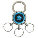 KaleidoFlower-208768 3-Ring Key Chain