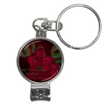 apoth_rose_v Nail Clippers Key Chain