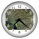 bird_15 Wall Clock (Silver)