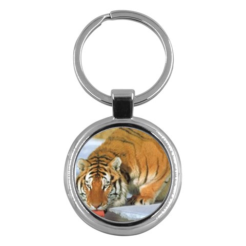 tiger_4 Key Chain (Round) from UrbanLoad.com Front