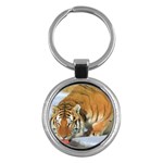 tiger_4 Key Chain (Round)