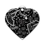 wallpaper_12647 Dog Tag Heart (One Side)