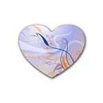 6 Rubber Coaster (Heart)