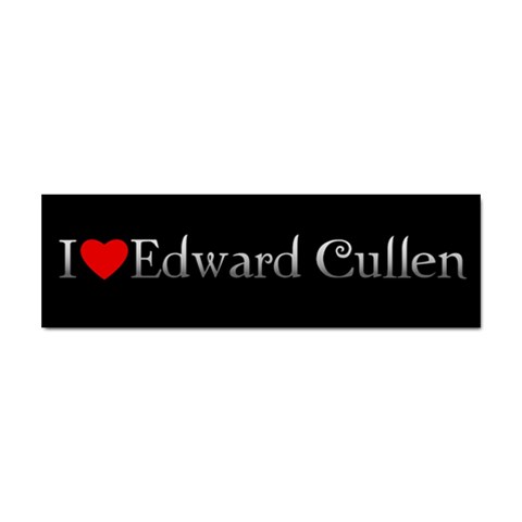 Twilight I Love Edward Cullen Sticker (Bumper) from UrbanLoad.com Front
