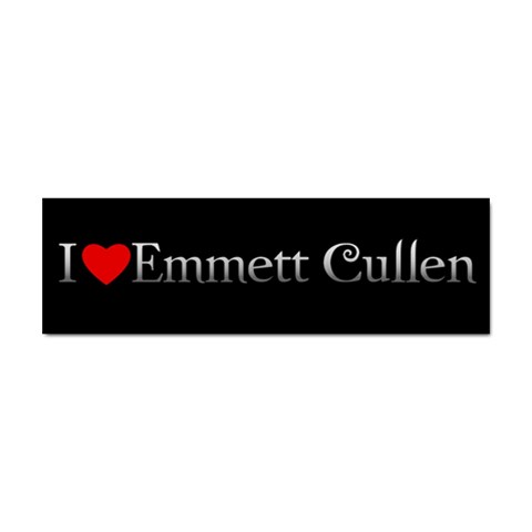 Twilight I Love Emmett Cullen Sticker (Bumper) from UrbanLoad.com Front