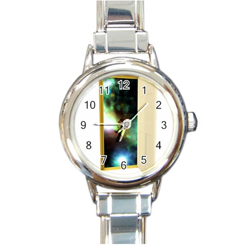 puertauniverso Round Italian Charm Watch from UrbanLoad.com Front
