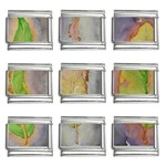 Standing leaves Watercolor 11 x 15 9mm Italian Charm (9 pack)
