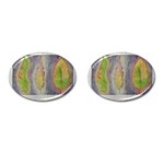 Standing leaves Watercolor 11 x 15 Cufflinks (Oval)