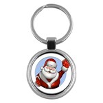 cartoon-santa Key Chain (Round)