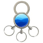 Blue hills 3-Ring Key Chain