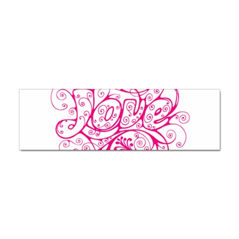 White Love Sticker Bumper (100 pack) from UrbanLoad.com Front