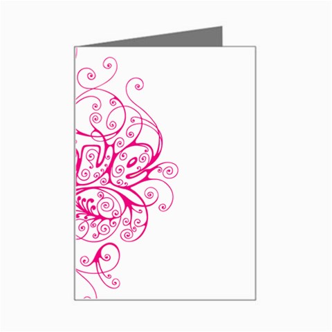 White Love Mini Greeting Card from UrbanLoad.com Left