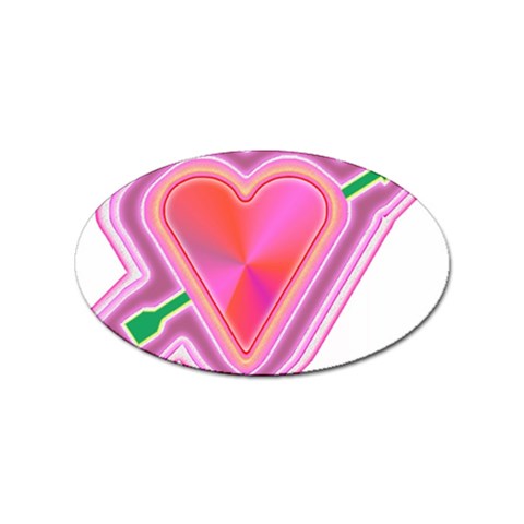 Be My Valentine Sticker Oval (100 pack) from UrbanLoad.com Front