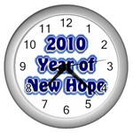 2010-YrNwHope Wall Clock (Silver)