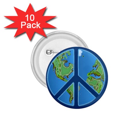 World Peace 1.75  Button (10 pack)  from UrbanLoad.com Front