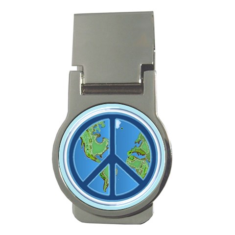 World Peace Money Clip (Round) from UrbanLoad.com Front