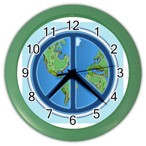 World Peace Color Wall Clock from UrbanLoad.com Front