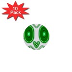 Parenthetics - Owlish   1  Mini Button (10 pack) 