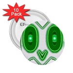 Parenthetics - Owlish   2.25  Button (10 pack)